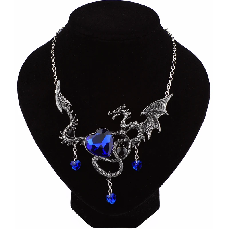 Flying Dragon Pendant Chain Necklace Jewelry L0Z0