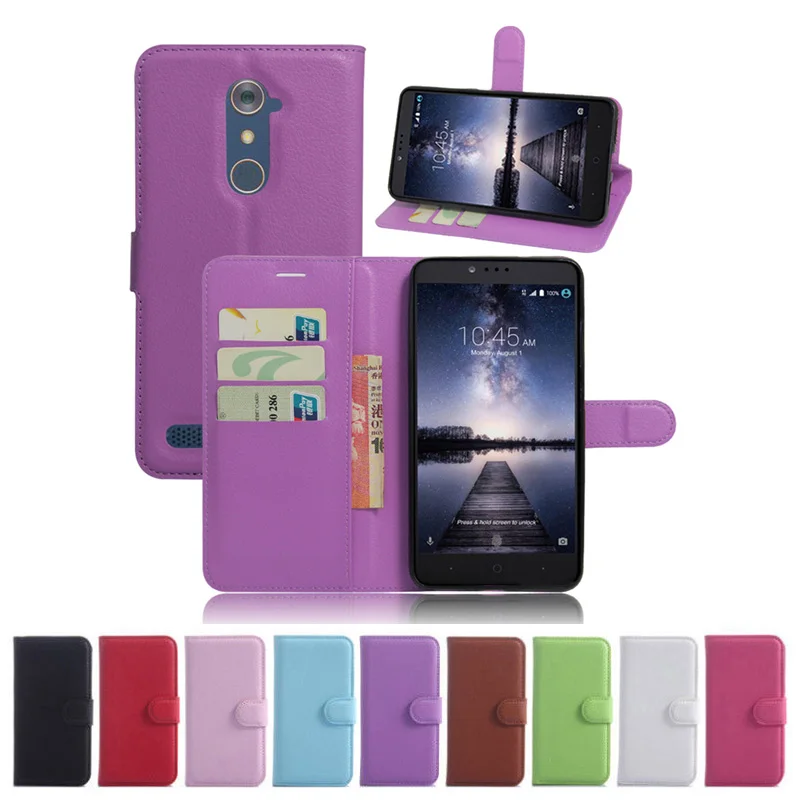 Case For ZTE ZMax Pro Wallet Flip Leather Case With Card Slots Stand
