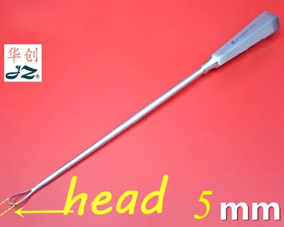 Медицинский GYN curette curettage матки 304 нержавеющая сталь cannulated ручка кюретка инструмент для прерывания 28 см JinZhong гинекологический инструмент - Цвет: 5mm head