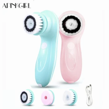 

APINKGIRL Electric Facial Cleanser Cleaning Brush Skin Care Blackhead Remover Washing Massager Scrubber Face Cleaner Machine