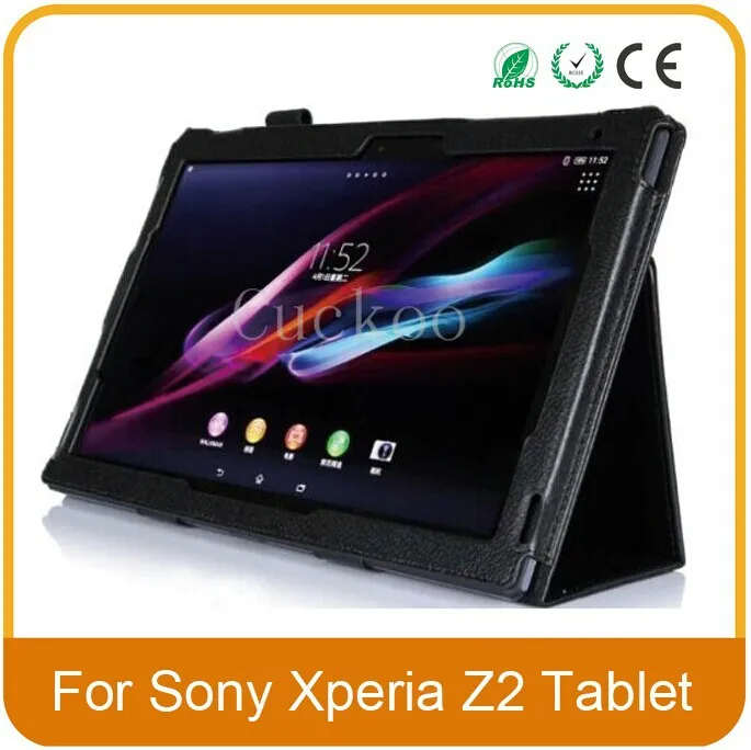 

For Sony Xperia Z2 Tablet 10.1 inch Smart Cover (2014 release),Ultra-slim Profile Lightweight PU Leather Case, Auto Wake/Sleep