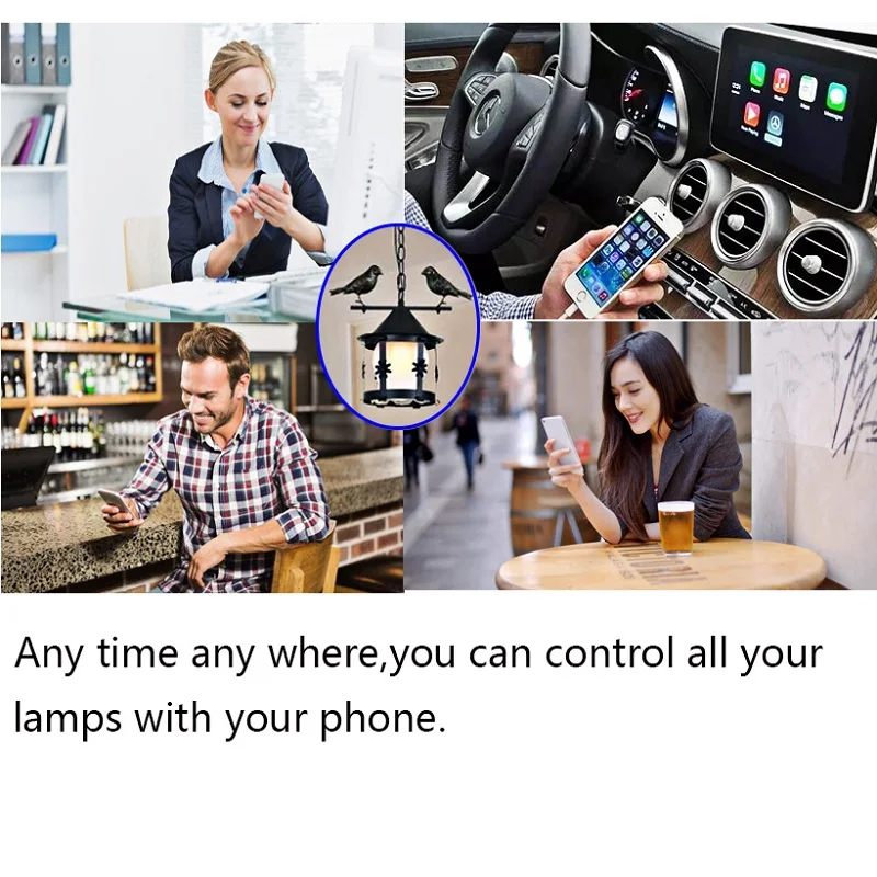 E27 B22 E14 ampoule Wi Fi лампа rgbw с регулируемой яркостью умная лампочка Светодиодная alexa