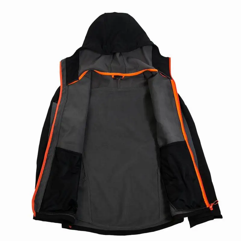 Новая мужская походная ветрозащитная куртка с креплением, водонепроницаемая осенне-весенняя куртка для альпинизма, флисовая Спортивная одежда для верховой езды