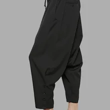 27-44 Новинка новая мужская одежда мода DJ Большой промежность брюки шаровары плюс размер певица костюмы