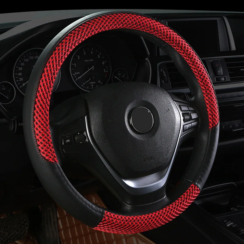 8 цветов чехол на руль кожа шелк полумесяц кожаный cubre volante для kia rio citroen c4 mazda