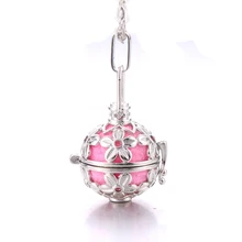 Яркий серебряный полый цветок свежий воздух медальон ароматерапия с парфюмом эфирное масло диффузор ожерелье дамы кулон ожерелье