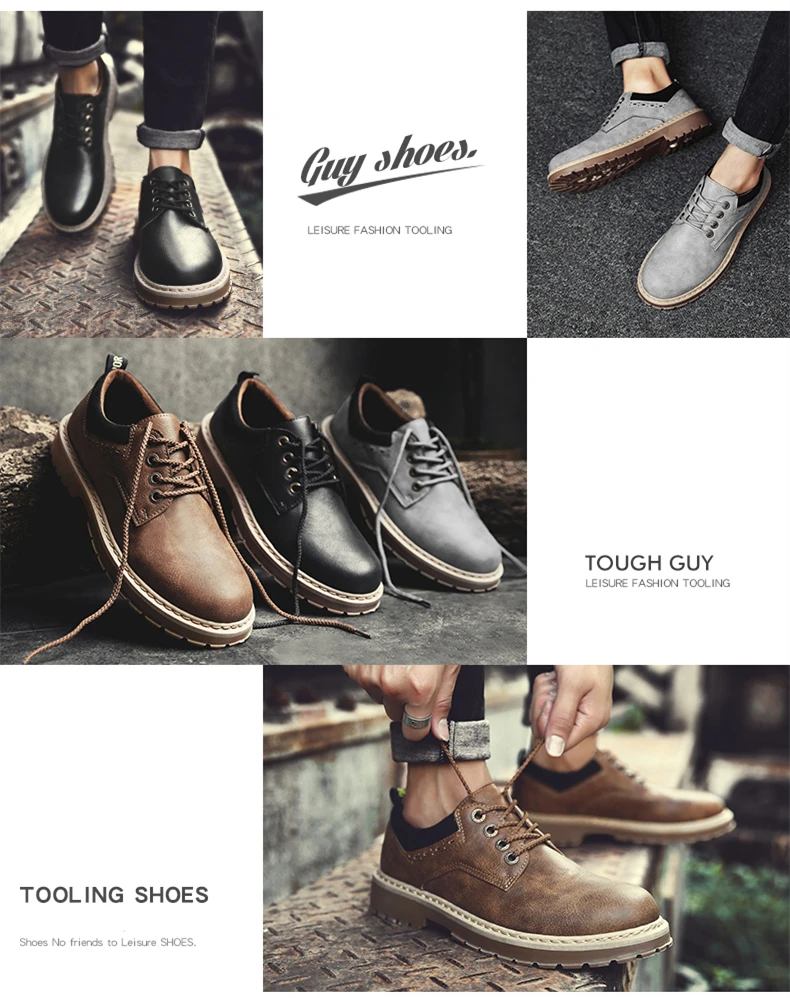 DESERT RAM Brand Men's Boots Mens Leisure Warm Shoes Men Casual Leather Martins Boots Male Winter Retro Black Brown Tooling Shoe (1)
