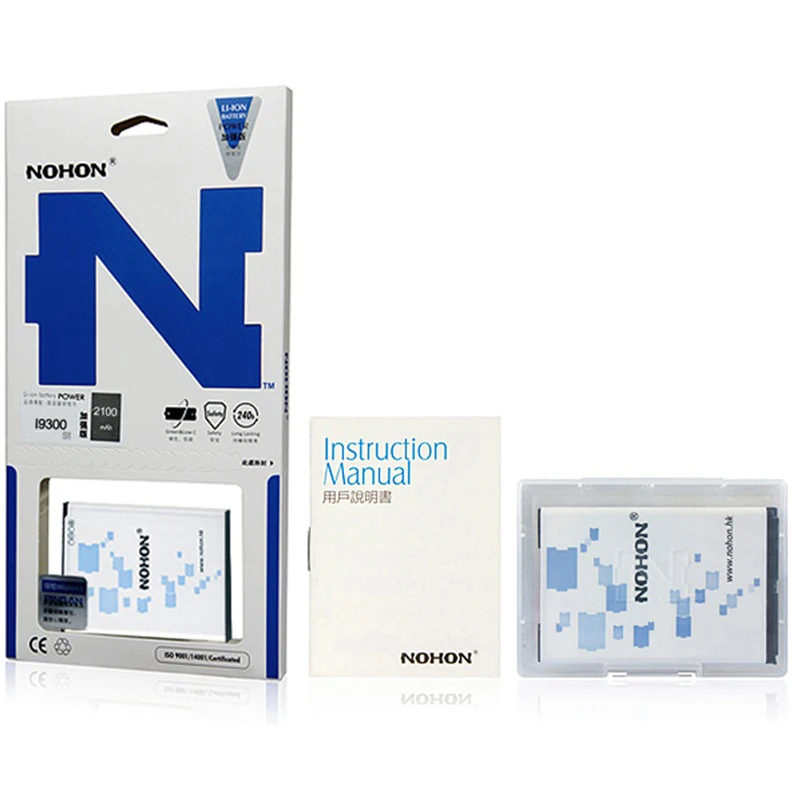 Оригинальный аккумулятор NOHON для Samsung Galaxy S 3 III I9300 I9305 SIII Duos S3 Neo I9300i мобильный