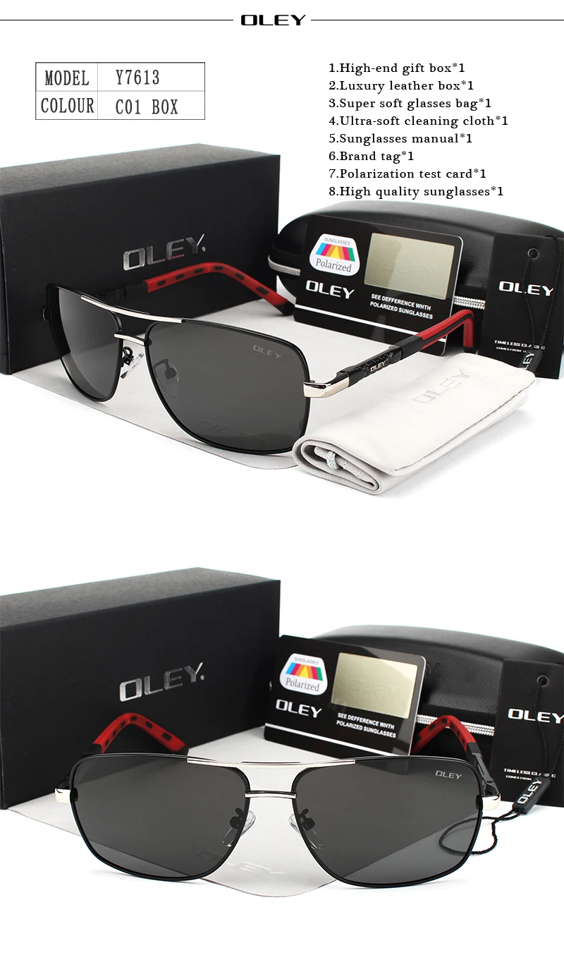 OLEY Brand Polarized Sunglasses Men New Fashion Eyes Protect Sun Glasses With Accessories Unisex driving goggles oculos de sol HTB1E yTRFXXXXbwaXXXq6xXFXXXD - OLEY Brand Polarized Sunglasses Men New Fashion Eyes Protect Sun Glasses With Accessories Unisex driving goggles oculos de sol