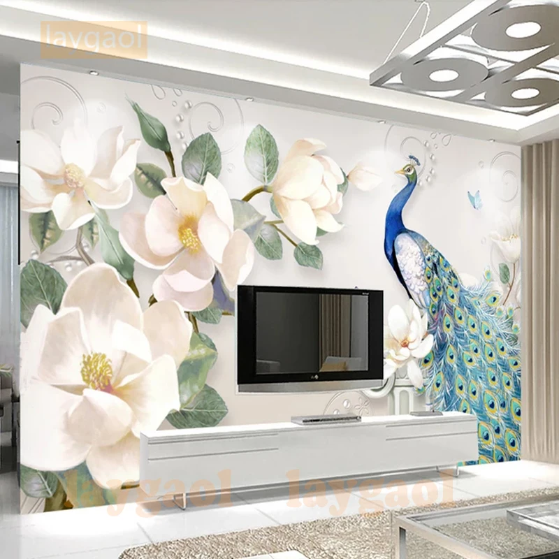 

photo wallpaper 3D hand painted relief wall Europe simple floral decorative oil painting mural 3d wallpaper