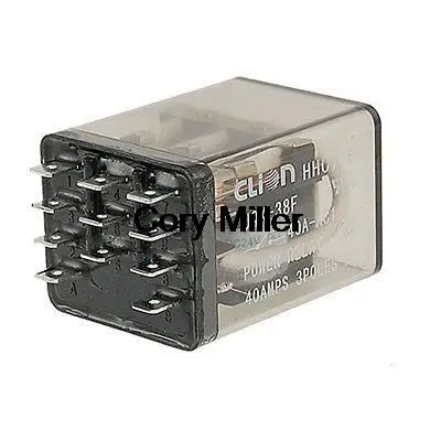 

HHC71B JQX-38F DC 24V Coil 40A Electromagnetic Relay 11 Pin 3PDT