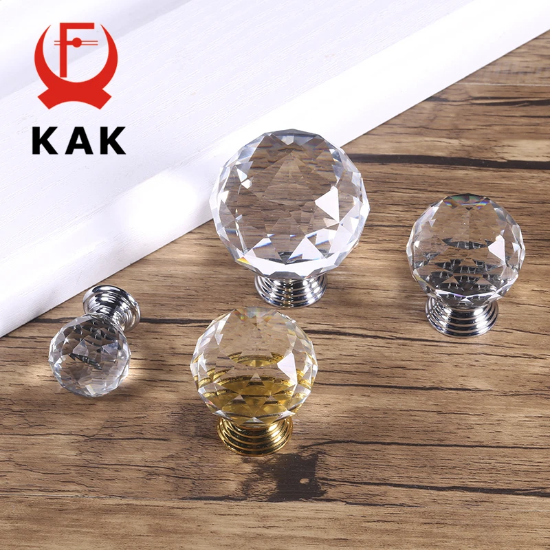 

KAK Fashion Crystal Cabinet Knobs and Handles Colorful Crystal Dresser Drawer Knobs Kitchen Handles Furniture Handle Hardware