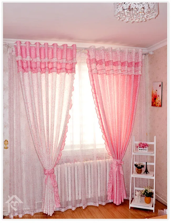 Free Shipping Textiles Bedroom Curtains Children S Curtain For Free Shipping Textiles Bedroom Curtains Children S Curtain For Living Room Princess Pink Windows In From Home Garden On