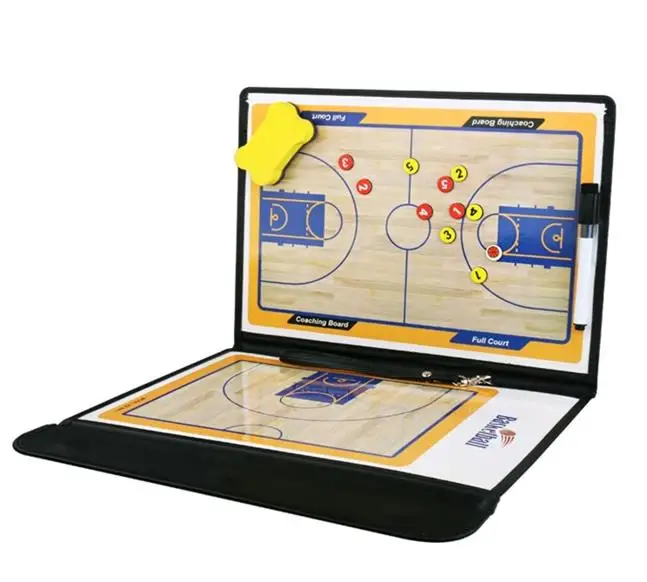 Портативная баскетбольная футбольная тактическая доска для тренера, командная доска, игровое тренировочное оборудование, магнитная перезаписываемая Складная книга