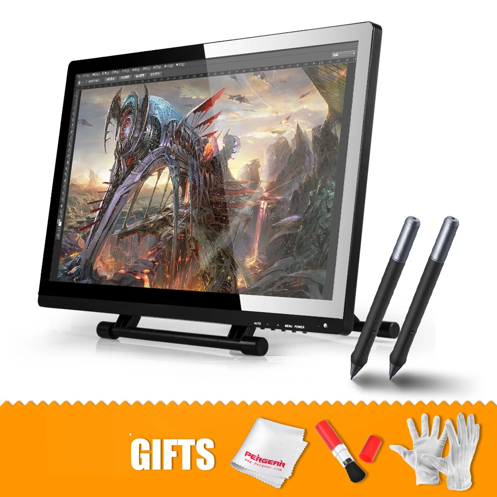 

Original UGEE 21.5" IPS UG2150 Graphic Drawing Tablet Dual Monitor 2 Pens 1920x1080 HD Display 2048 Pen Pressure Sensitive