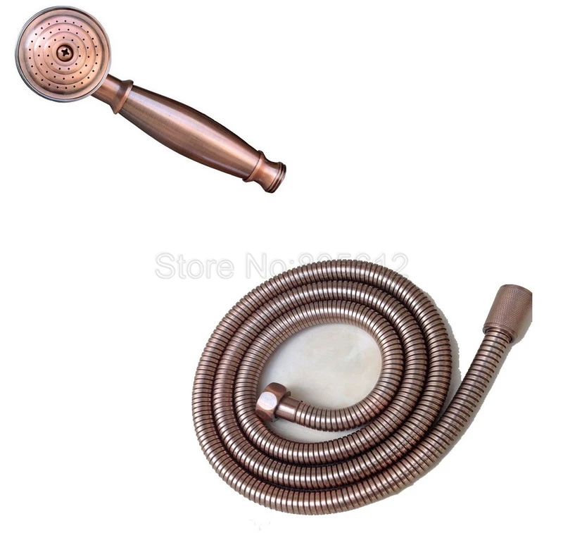 

Antique Red Copper Telephone Style Bathroom Shower Head + 1.5m Hose Wsx040