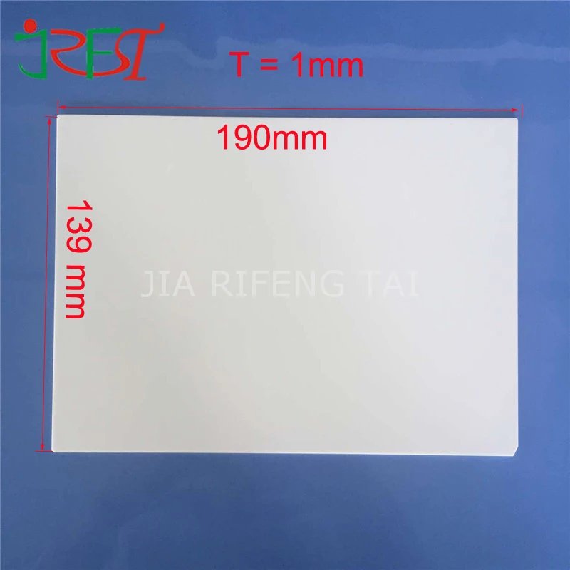 1 мм* 139 мм* 190 мм Высокая термостойкость керамическая пластина глинозема подложка глинозема керамический лист
