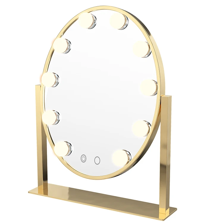 Овальное зеркало супер звездный стиль макияж зеркало тщеславие Светодиодный лампочки комплект для туалетного столика с диммером и блоком питания