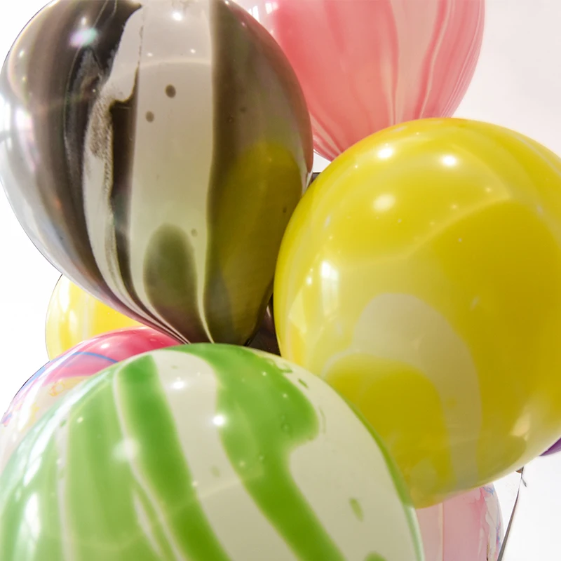 10 шт./лот Свадебные украшения Воздушные шары Агат воздушный шар мраморной расцветки красочный латекс детская игрушка в ванную День рождения украшения сувениры