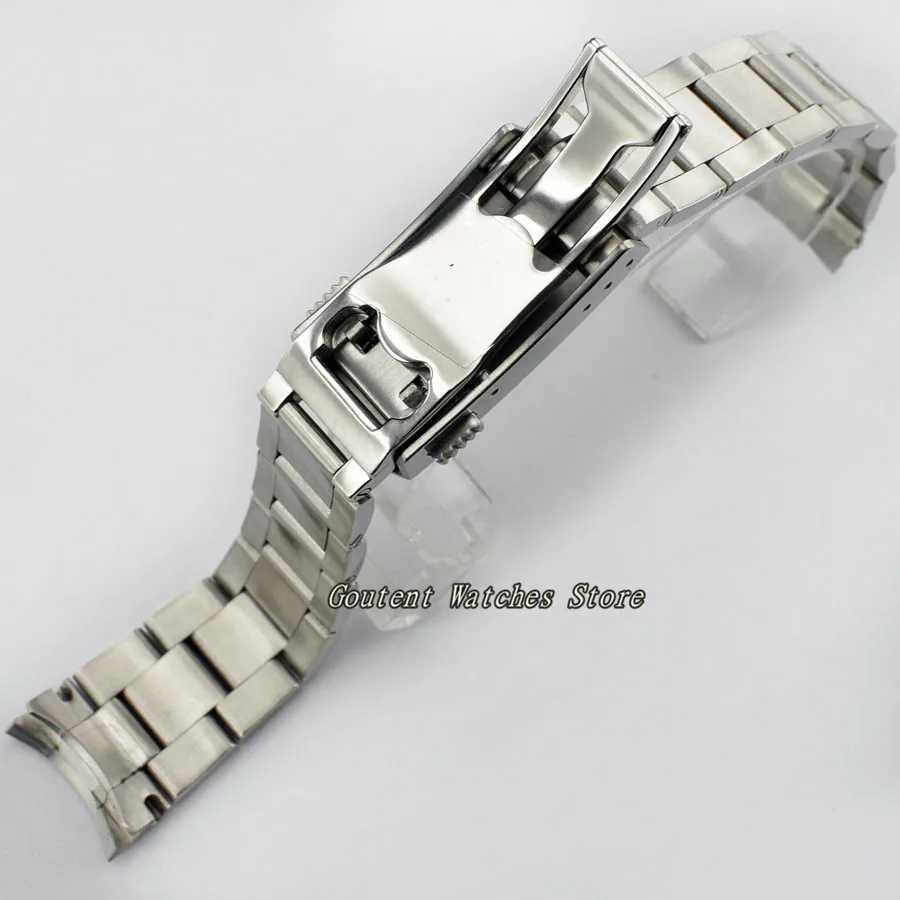 20 мм Parnis браслет ремешок 316L твердая нержавеющая сталь часы Группа Комплект мужские часы