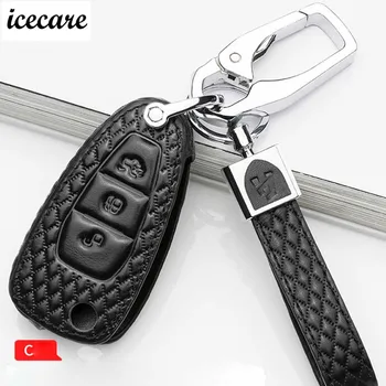 

Top Layer Leather Smart Remote Key Case For Ford fiesta mondeo mk4 fusion focus mk3 ka s max fiesta mk7 fiesta accessories