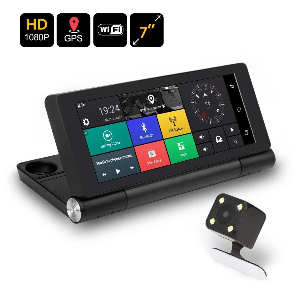  Auto DVR GPS Android ADAS 3G Auto GPS Dvr Kamera Android 5.0 ROM16GB RAM1GB 686 