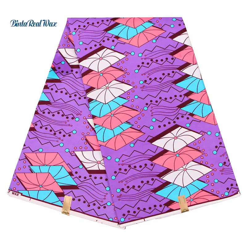 

African Style Polyester Fabric DIY Textile Sewing African Wax Prints Fabric Dutch Wax Hollandais For Bags Dress Clothes FP6140