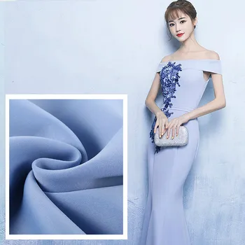 

75D elastic knitted fabric with polyester air layer 350G Cloth Fabric For women's casual wear underwear