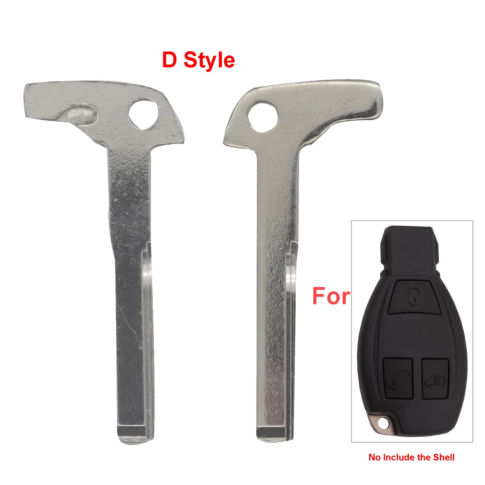 Jingyuqin умный черный/Хромированный Автомобильный ключ пустая вставка для Mercedez Benz A E S G CLK SLK ML класс W220 Fob неразрезанный ключ черный - Количество кнопок: D Style