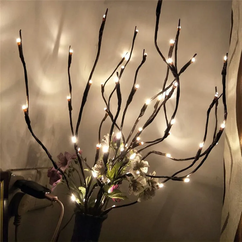 Светодиодный светильник-ветка подсветка в виде цветов 20 ламп искусственный цветы садовый декор Хэллоуин украшение дропшиппинг 2T5T40