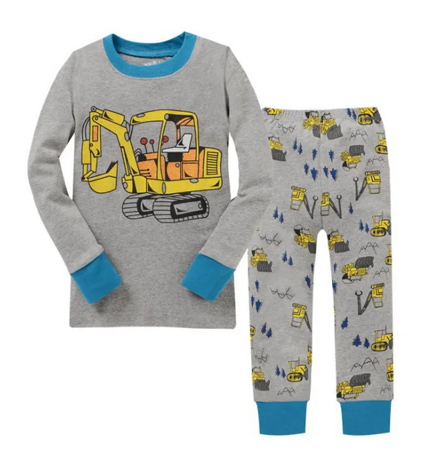 

Baby Boys Cotton Nightwear Set Children Cute Cartoon princess Pajamas Suit 2pc Long sleeved T-shirt+ Pants Kids Sleepwear YW268