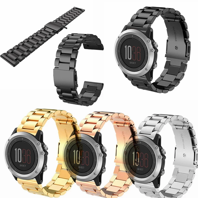 Металлический браслет из нержавеющей стали для Garmin Fenix 3/Fenix 3HR сменный смарт часов