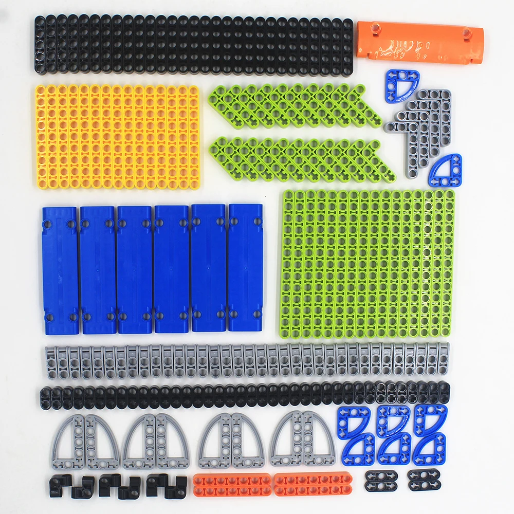 HOT 195pcs model building blocks toy boy parts technic building bricks children toys compatible with Lego studless beams fram