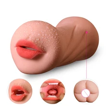 Sex Toys for Men Real Artificial Vagina Oral Double Head Pussy Sex Toy Male Masturbators Cup Massage Male Adult Pussy Oral toys цена Sex Toys for Men Real Artificial Vagina Oral Double Head Pussy Sex Toy Male Masturbators Cup Massage Male Adult Pussy Oral toys цены онлайн