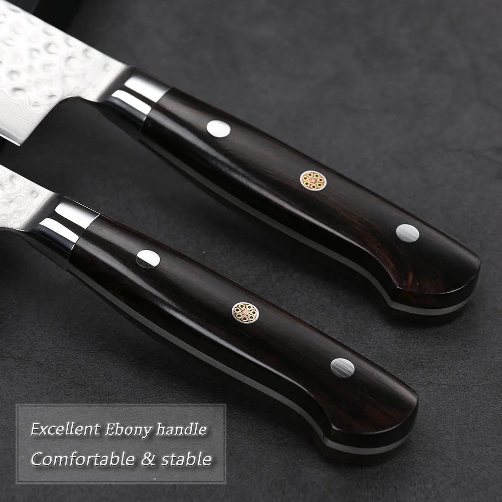 TURWHO 8 2 дюймовый дамасский нож шеф повара качественный Gyuto 67 слоев японские