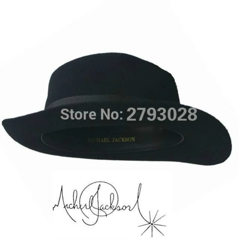 2 шт. мягкая Классическая Федора с именем Майкла Джексона|hat fedora|black hatsmooth criminal |