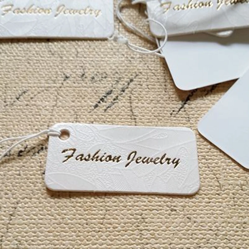 200Pcs/Lot 4*2CM Paper Price Tags Jewelry Packaging Tagsin Jewelry