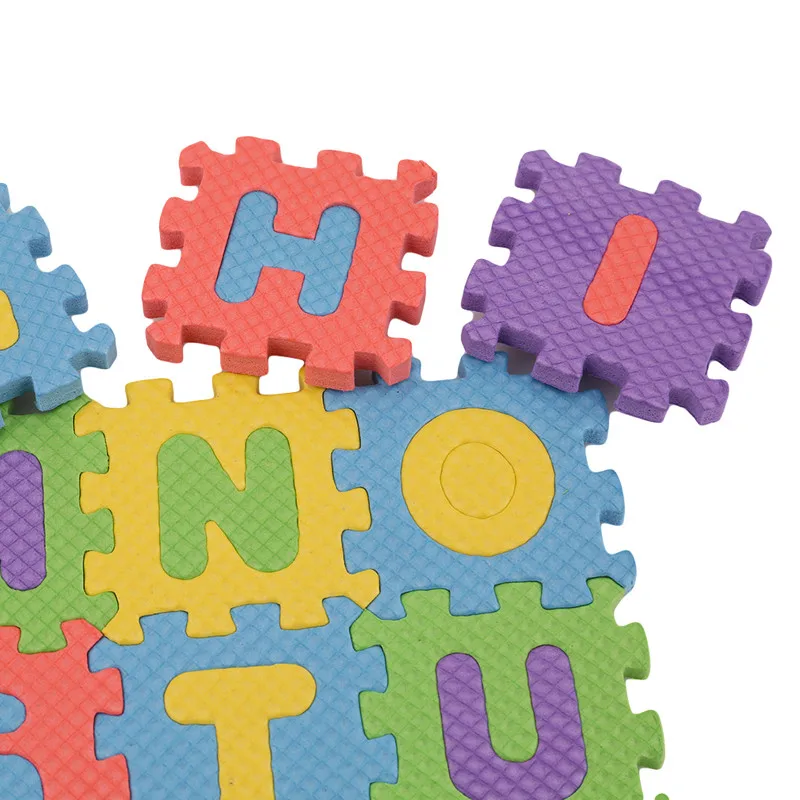 36 шт. EVA Puzzle Детские игрушки пена Алфавит цифры игровой коврик пол дети ковер для детей буквы безопасность животных дети