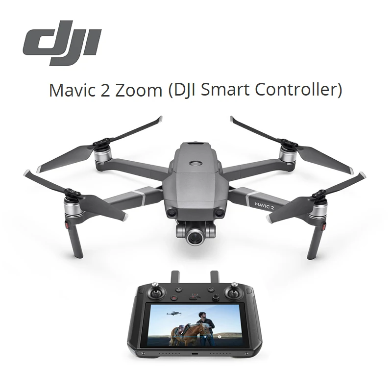 DJI Mavic 2 Zoom(умный контроллер DJI) 2x оптический зум 1/2. " cmos-сенсор 48MP Супер Разрешение фото Ультра-яркий экран