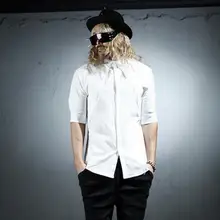 Корейский вариант модной обуви для мужчин с хорошей терморегуляцией в рукаве для отдыха модная повседневная рубашка/S-XXL