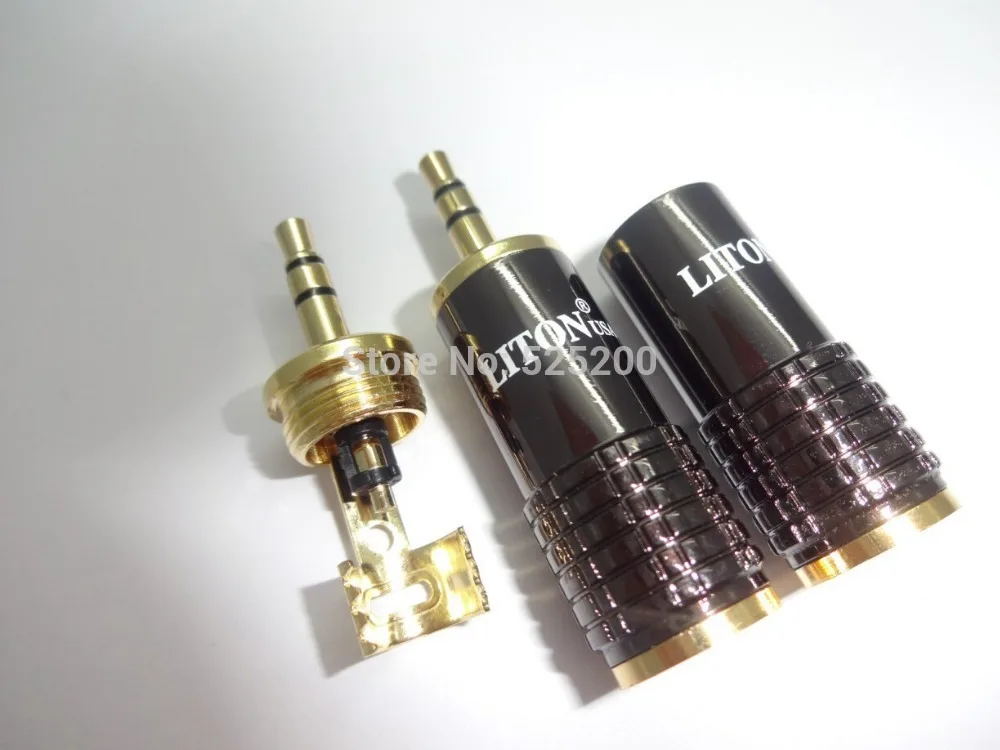 50pcs lot Hight quality LITON 3 5mm male plug headphone earphone Adapter Diameter 8mm