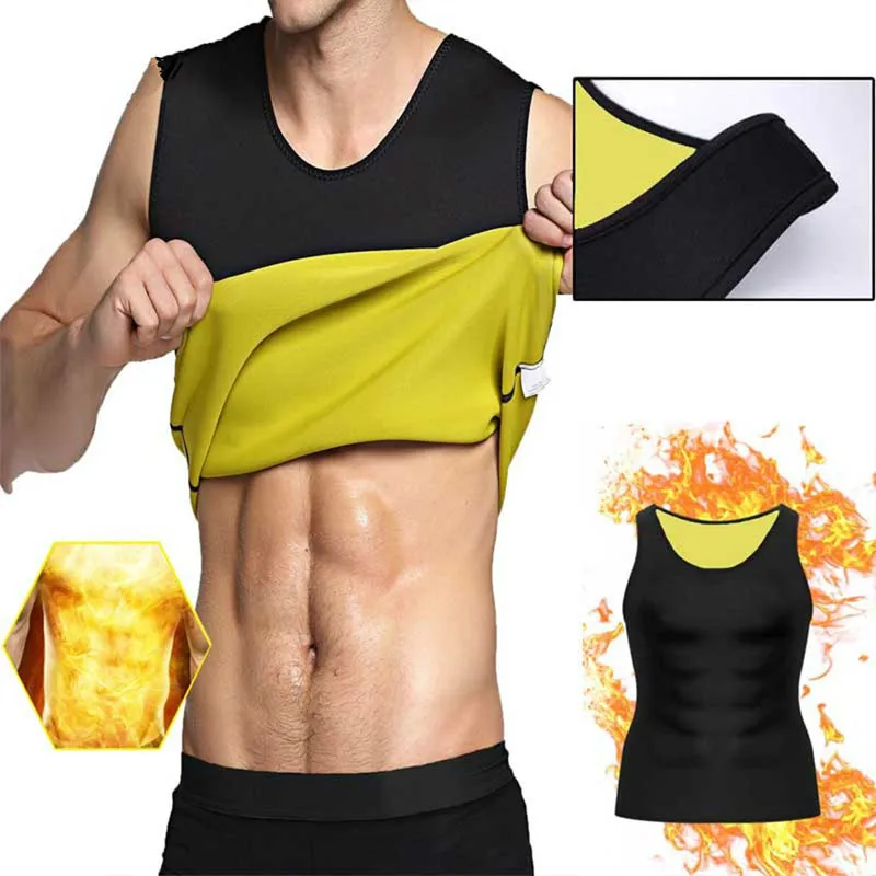 

Men's Slimming Body Shaper Slimming Vest Belt Belly Men Body Shaperwear Fat Burning Weight Loss Waist Sweat Corset Men Bodysuit