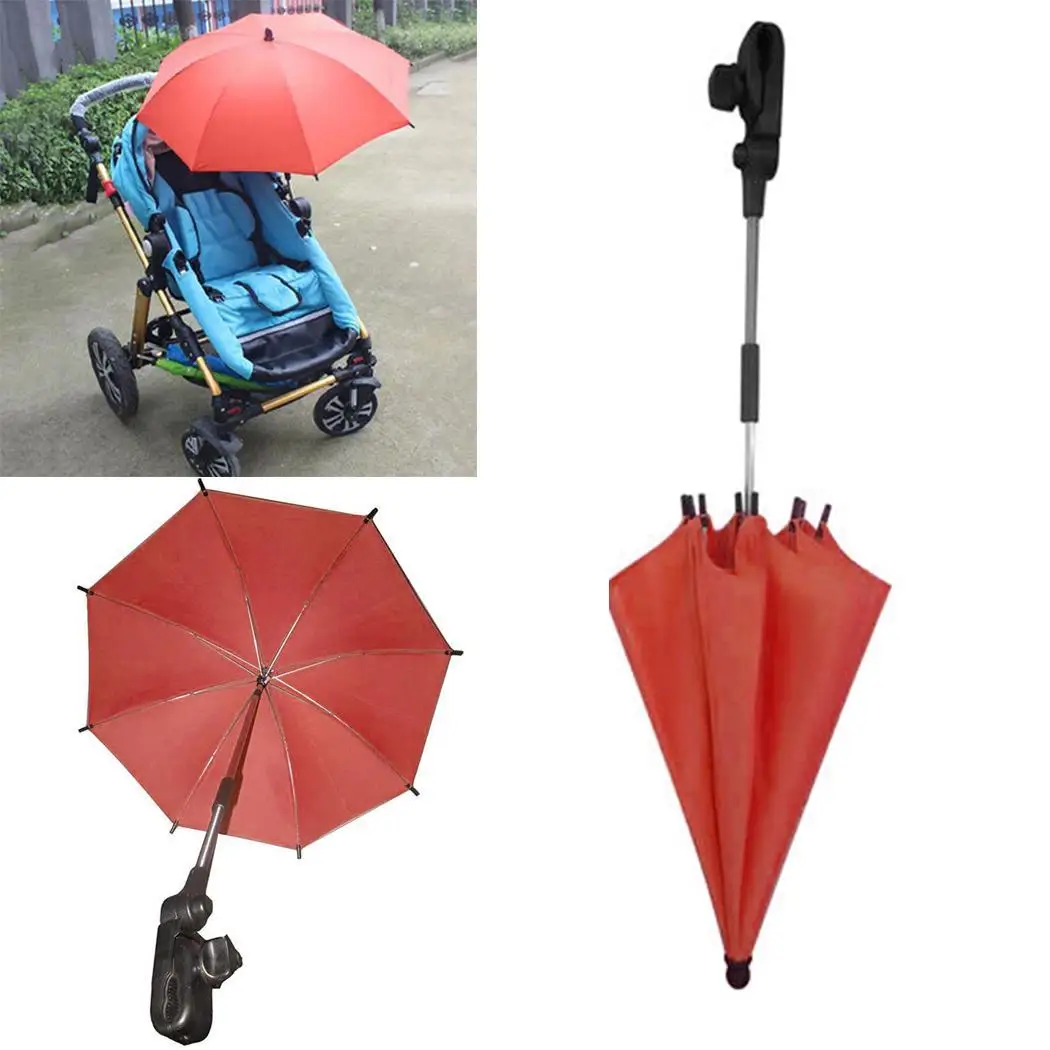 Регулируемый зажим для детской коляски УФ-стойкий Открытый Зонт Guarda Chuva алюминия