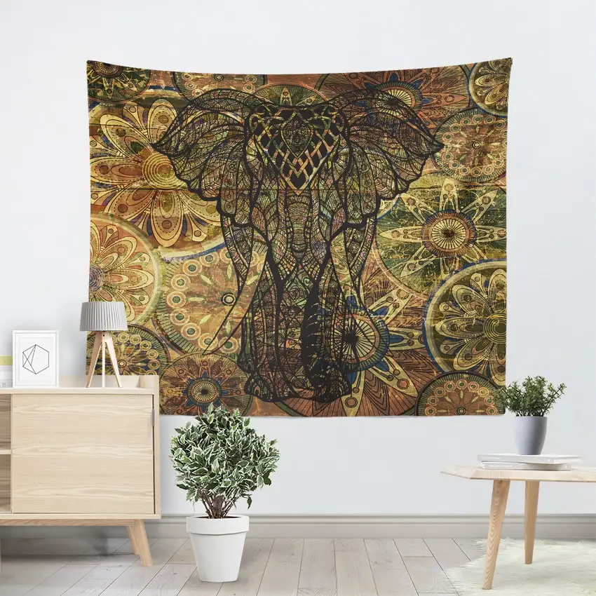 Гобелены из слоновой кости настенный богемные гобелены животное хиппи диван одеяло домашний декор в стиле ретро пляжное полотенце 200 см x 150 см