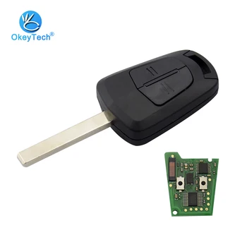 

OkeyTech for OPEL Vauxhall Astra H J Corsa Insignia Remote Control Car Key Case 433Mhz ID46 PCF7941 Chip HU100 Blade Accessories