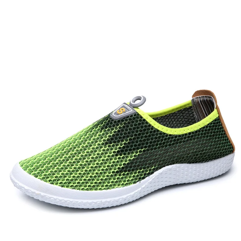 Hommes Bleu vert Aa30079 De On Respirant Mocassins Léger Fond Mesh Slip Mou Sport Mode 2018 gris D'été Chaussures qZTwqU