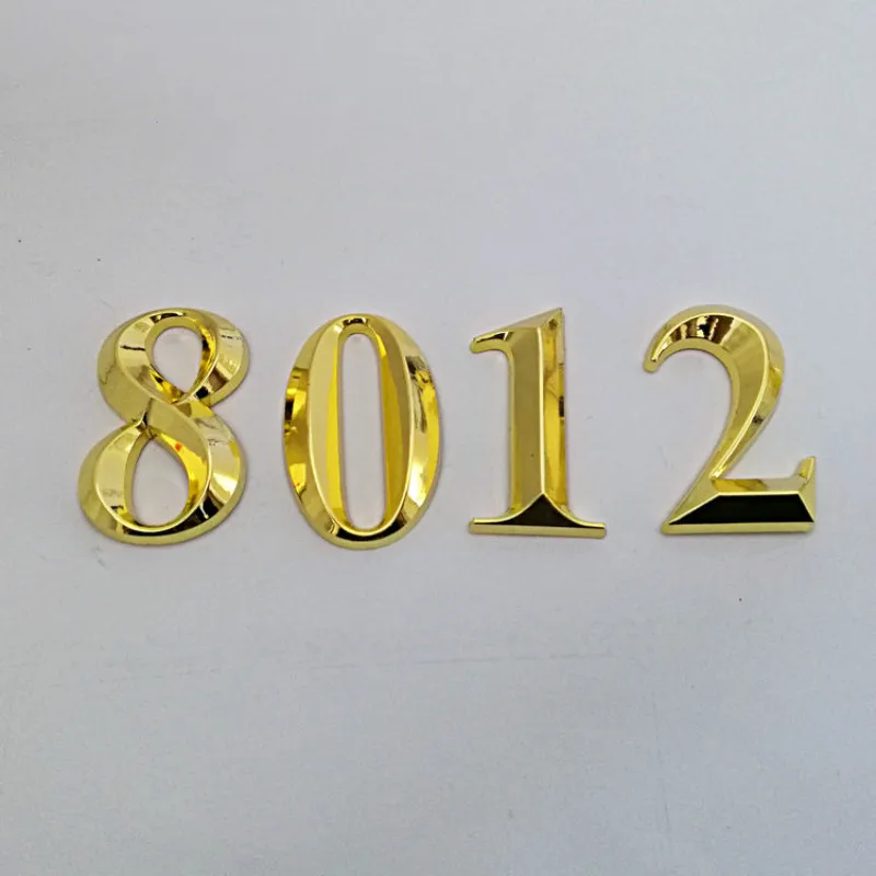 0-9 дверных цифр цвет золотой адрес двери табличка номер дом отель стикер с цифрами табличка двери таблички 50X30X8 мм 1 шт