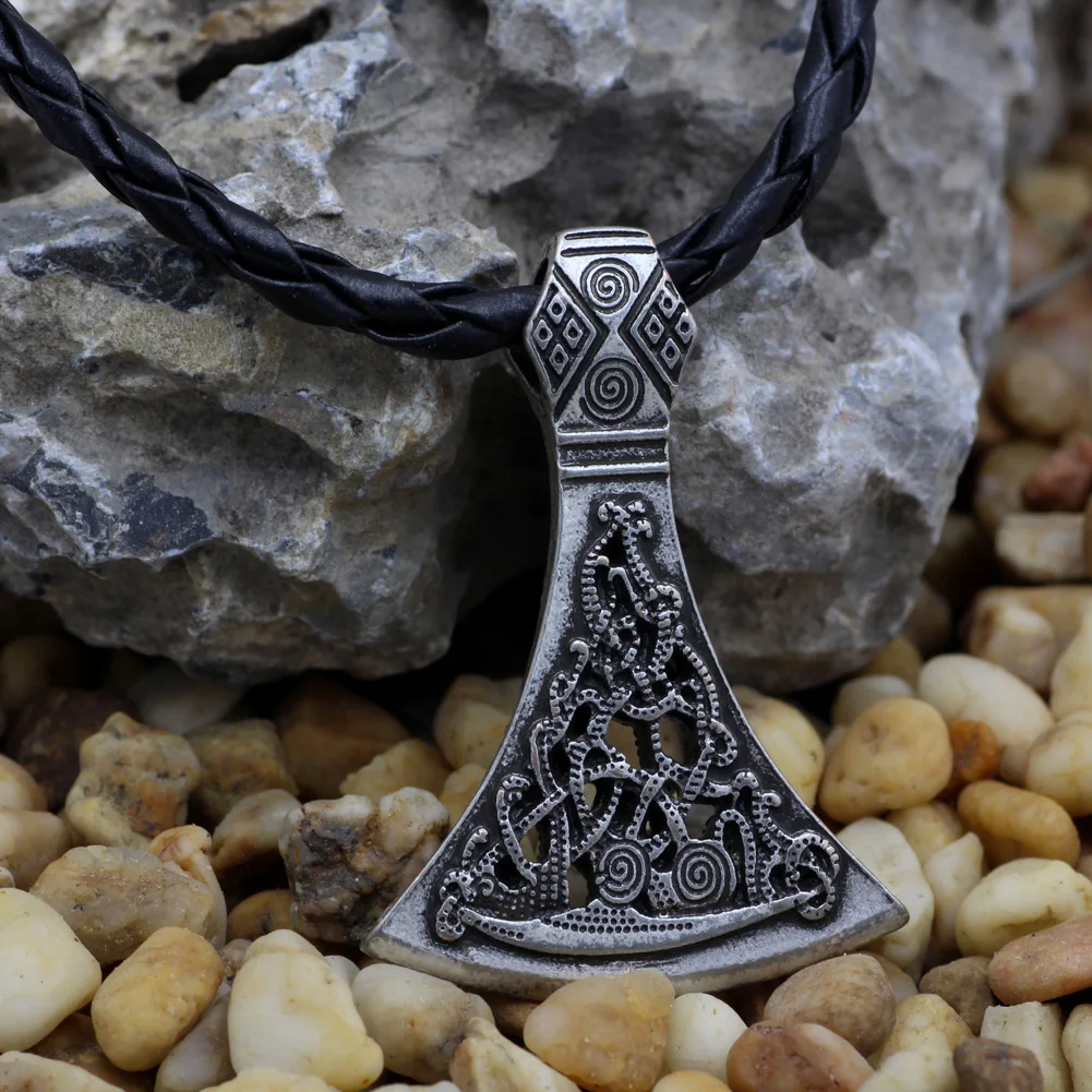 Youe shone мужской амулет Pantgram Скандинавская Руна Viking Axe Norse Jewelry Mam Мужской Стильный