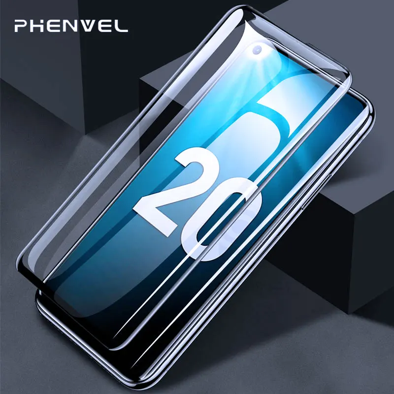 

Oleophobic Glass For huawei honor 20 Screen Protector Full Cover Tempered Glass honor View 20 Anti-Explosion Curved 5D Glass