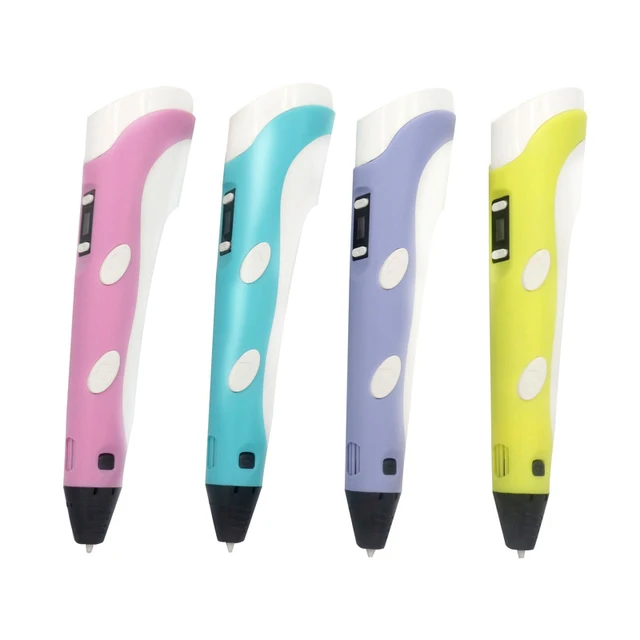 Cheap New 3D DIY Printing Drawing Pen LCD Display 3D Magic Pen ABS PLA Filament Creative Toy Gift For Kids Design Drawing Tools
